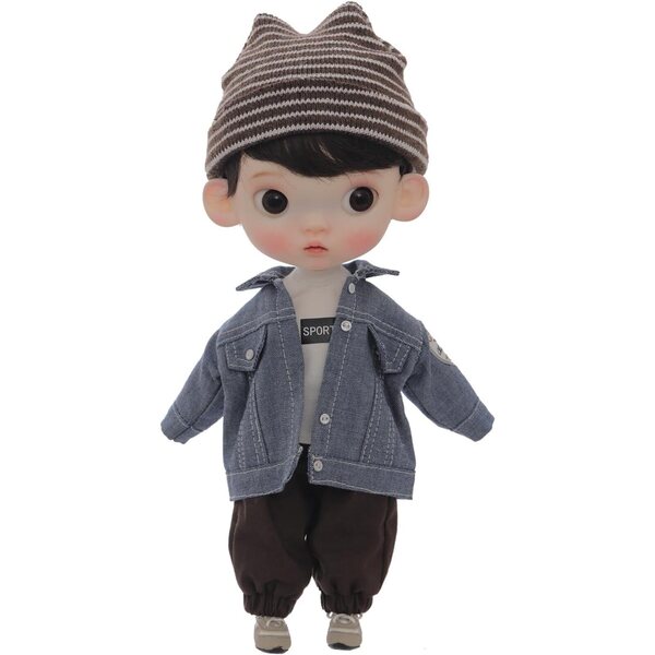 Oueneifs 1/6 Sibyl Ein BJD Babe mit Schmollmund-Ausdruck und Jeans-Teen-Style