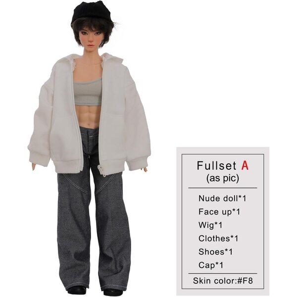 Oueneifs BJD Patricia 1/4 handgefertigte Harzpuppe, realistische Details und gegliedert