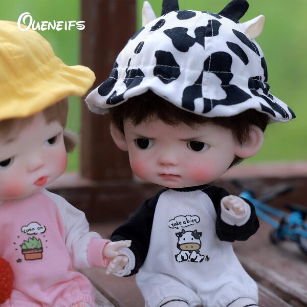 Oueneifs Niuniu 1/6 BJD Puppe – Komplettset mit zartem Ausdruck und beweglichen Gelenken