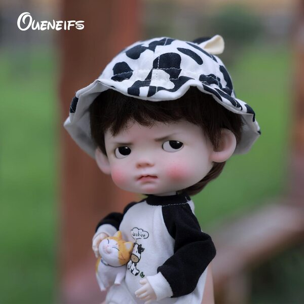 Oueneifs Niuniu 1/6 BJD Puppe – Komplettset mit zartem Ausdruck und beweglichen Gelenken
