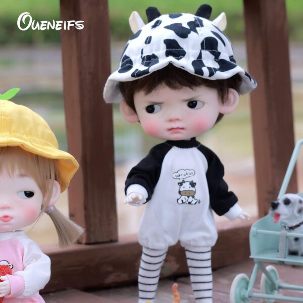 Oueneifs Niuniu 1/6 BJD Puppe – Komplettset mit zartem Ausdruck und beweglichen Gelenken
