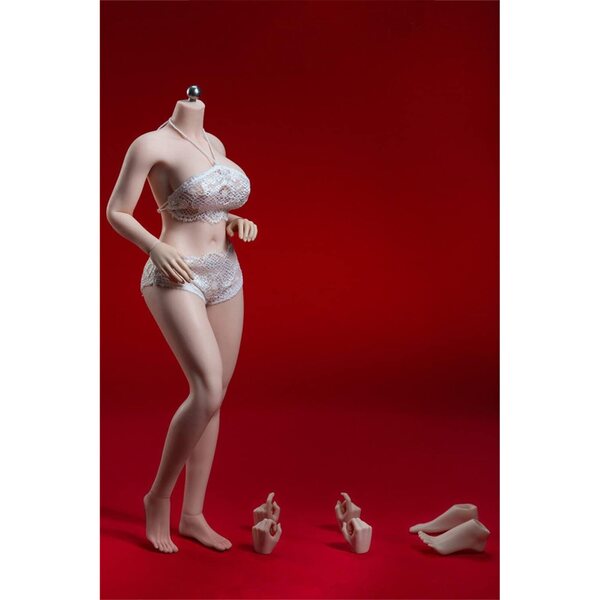 Corpo Femminile Seamless 1/6 con Scheletro Metallico da 12 Pollici Super Flessibile in Silicone