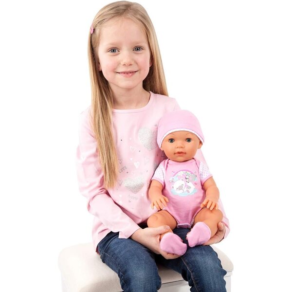 Bayer Design Piccolina Love - Funktionspupa 42cm mit Zubehör und Kleidungsset für Puppen
