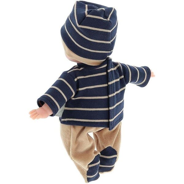 Petitcollin Ecocolo Pupo 28 cm Tendre Ecolo avec vêtements en coton biologique