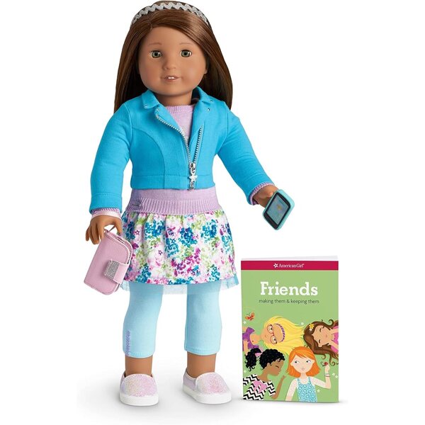 American Girl Truly Me Puppe Nr. 79 mit haselnussbraunen Augen und glattem braunem Haar, 18 Zoll