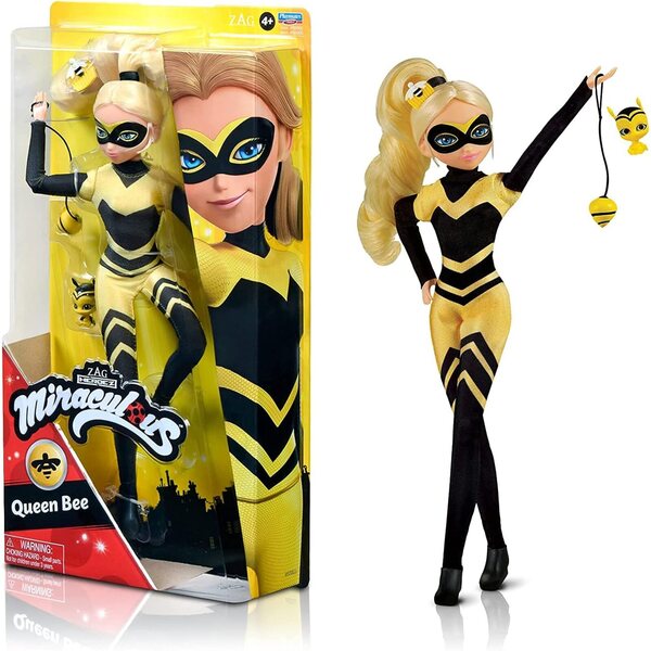 BANDAI Miraculous Queen Bee und Rena Rouge Puppe 26 cm mit Zubehör