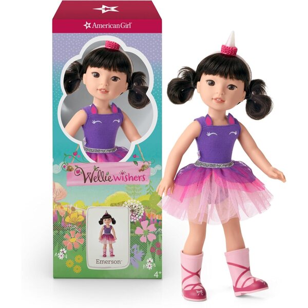 Emerson American Girl WellieWishers Puppe mit Einhornkostüm und Accessoires
