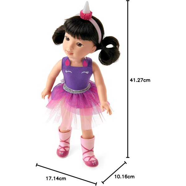 Emerson American Girl WellieWishers Puppe mit Einhornkostüm und Accessoires