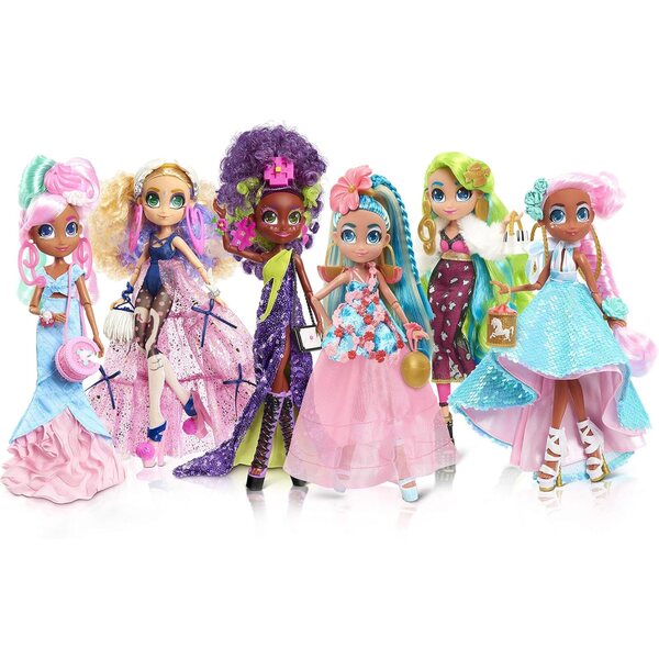 Hairdorables Hairmazing – Modepuppen mit rosa und grünen Haaren für Kinder ab 3 Jahren