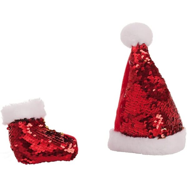10 cm Weihnachtssocke mit farbigen Pailletten Creaciones Llopis