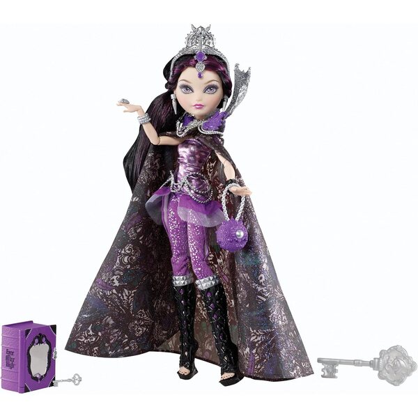 Ever After High Raven Queen Schicksalstag Puppe mit Umhang und Krone