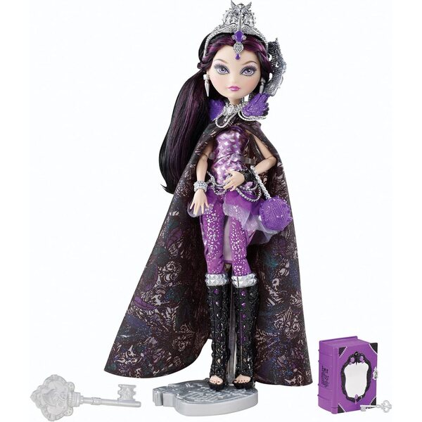 Ever After High Raven Queen Schicksalstag Puppe mit Umhang und Krone