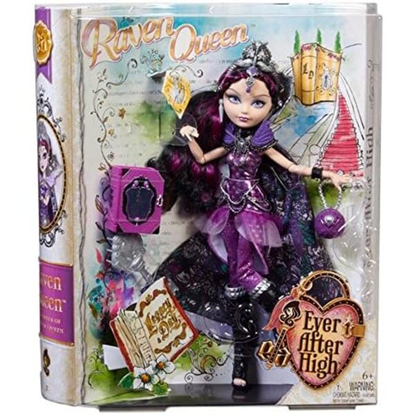 Ever After High Raven Queen Schicksalstag Puppe mit Umhang und Krone