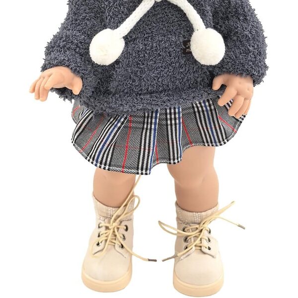Tachan Nora Peppona Puppe 40 cm con Decke und berretto per Bambini da 3 Anni