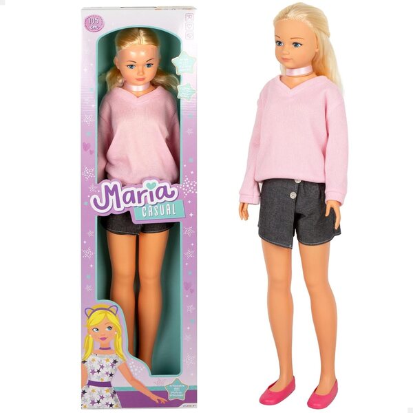 Puppa Maria 105 cm mit Zubehör und Wechselkleidung für Kinder ab 3 Jahren