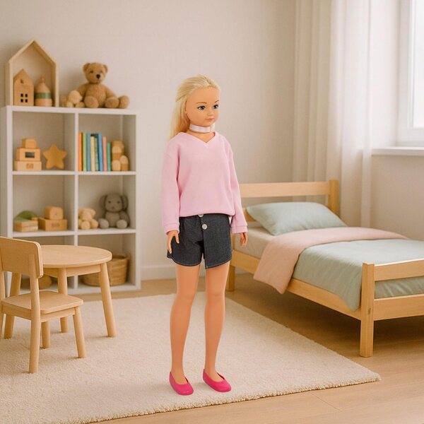 Puppa Maria 105 cm mit Zubehör und Wechselkleidung für Kinder ab 3 Jahren