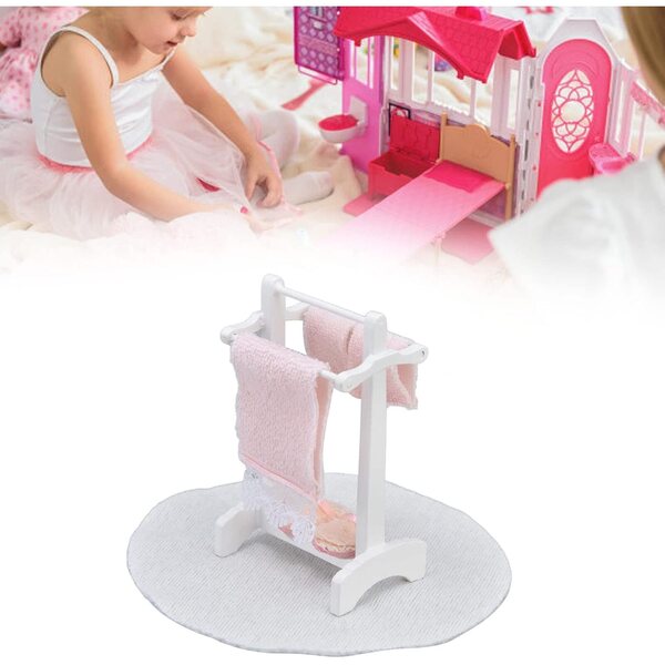 Puppenhaus-Miniatur-Handtuchmatte, realistische Basteldekoration