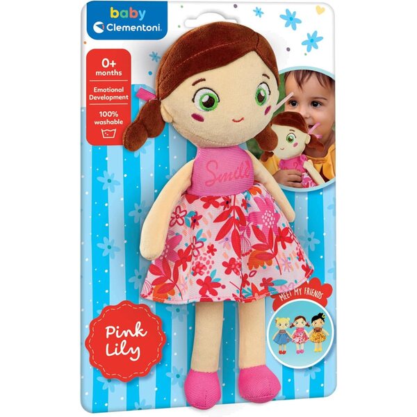 Clementoni Baby – Red Smile Stofftier ab 0 Monaten mit sensorischer Erfahrung