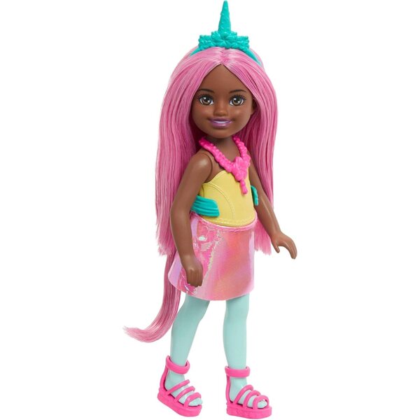 Barbie Chelsea Fantasie Puppe mit 10 Überraschungen: Modeaccessoires und magische Welt