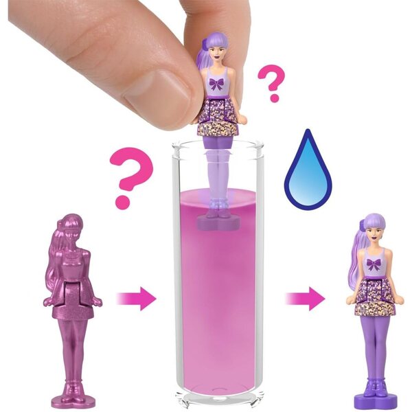 Mattel Mini BarbieLand Color Reveal Micro – Set mit 10 Mini-Überraschungspuppen