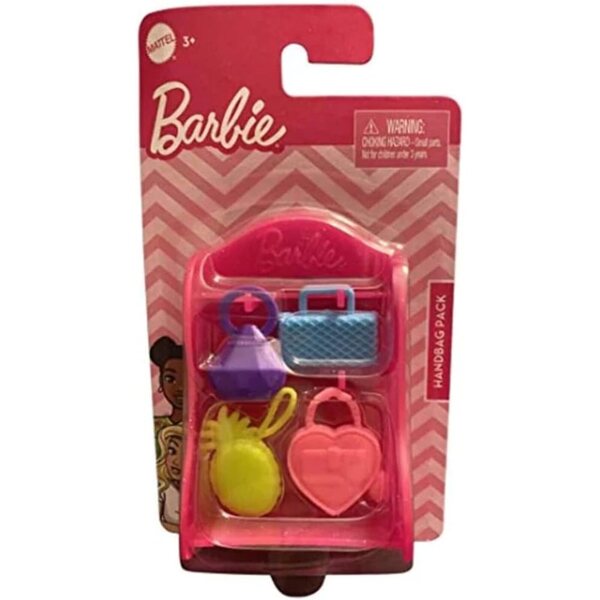 Set Barbie 4 Borse e Scaffale per Gioco e Accessori Mattel Originale