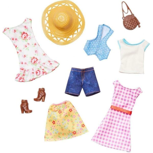 Set Abbigliamento Barbie Secret Orchard Farm Outfit Estivo Accessori
