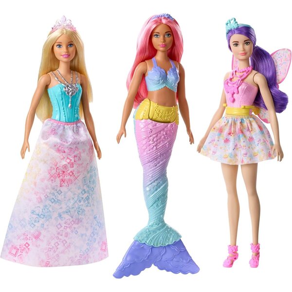 Barbie Dreamtopia 3 Bambole Buildup - Gioco Creativo e Fantasia Illuminata