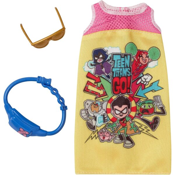Vestito Barbie Teen Titans Go! con Accessori Moda Originali e Trendy