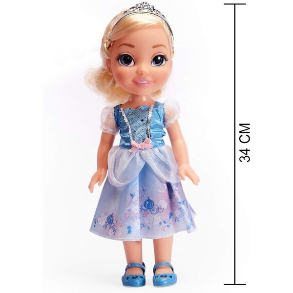 Disney Princess Cinderella 35 cm große Puppe mit Kleid, Schuhen und Tiara