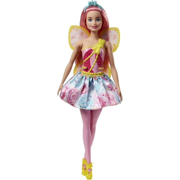 Barbie-Fee 30,5 cm mit Flügeln, buntem Tutu und Zubehör, Spiel für Mädchen ab 4 Jahren