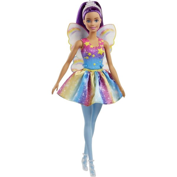Barbie-Fee 30,5 cm mit Flügeln, buntem Tutu und Zubehör, Spiel für Mädchen ab 4 Jahren