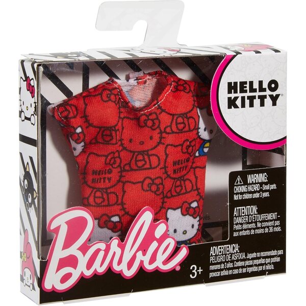 Barbie Fashions Hello Kitty Red Top - Top Moda con Icone Hello Kitty e Amici