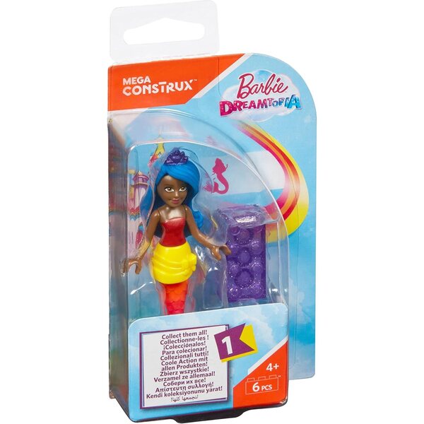 Mega Construx Barbie Rainbow Cove Meerjungfrau Minifigur – Kreativspiel für Kinder