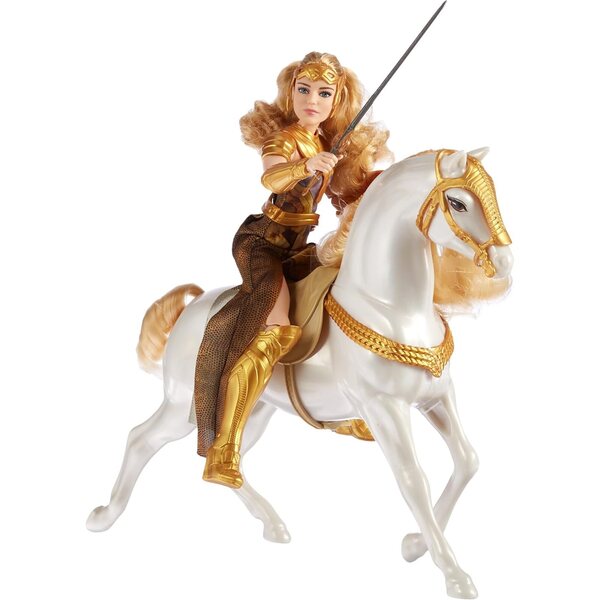 Mattel DC Wonder Woman – Königin Hippolyta mit weißem Pferd 12" Action