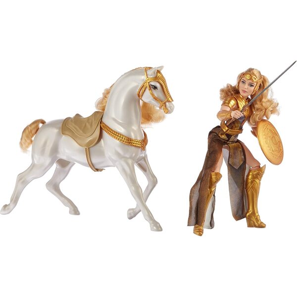 Mattel DC Wonder Woman – Königin Hippolyta mit weißem Pferd 12" Action
