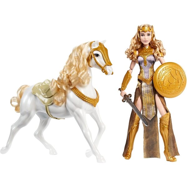 Mattel DC Wonder Woman – Königin Hippolyta mit weißem Pferd 12" Action