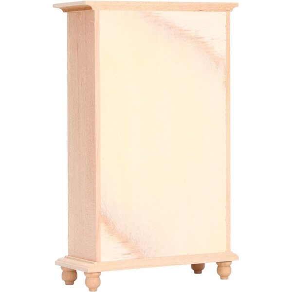 Armadio in Legno Miniatura 1:12 per Casa delle Bambole Fai-da-Te in Betulla