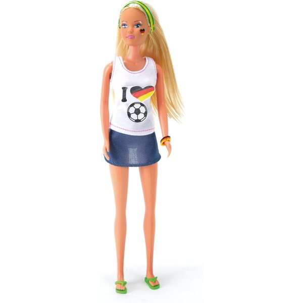 Steffi Love Fanaticismo Calcistico Germania Bambola 29cm con Abbigliamento Originale