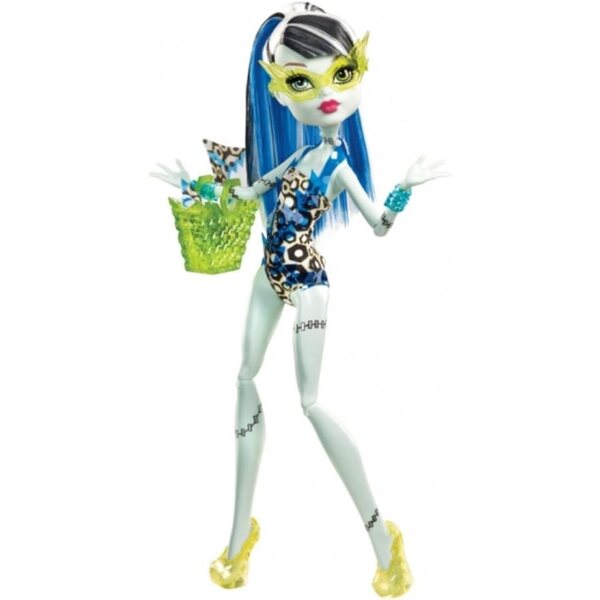 Monster High Frankie Stein Modepuppe mit originalem Leopardenkostüm