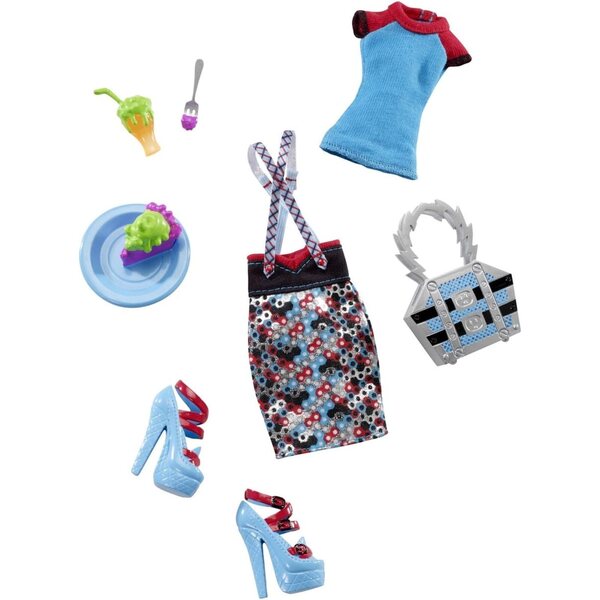 Monster High Accessori Uniforme Frankie Stein - Set Scarpe e Borsetta Dress-Purse