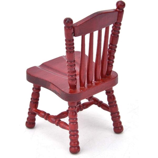 Pongnas Mini Sedia in Legno 1:12 per Casa delle Bambole - Accessorio Realistico ed Elegante