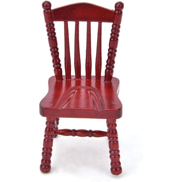 Pongnas Mini Sedia in Legno 1:12 per Casa delle Bambole - Accessorio Realistico ed Elegante