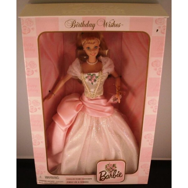 Barbie Collector Birthday Wishes Sammleredition mit rosa Kleid und seitlicher Schleife