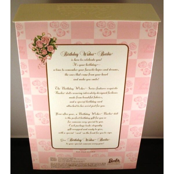Barbie Collector Birthday Wishes Sammleredition mit rosa Kleid und seitlicher Schleife
