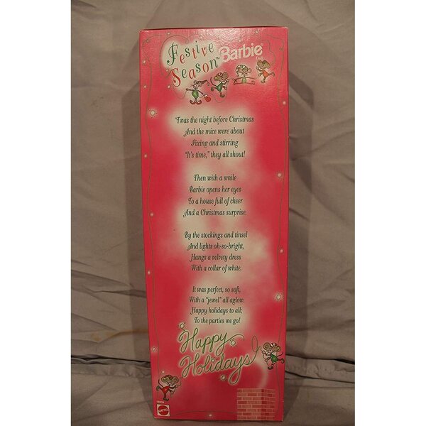 Barbie Festive Season Special Edition 1997 mit grünem Kleid und Weihnachtsaccessoires