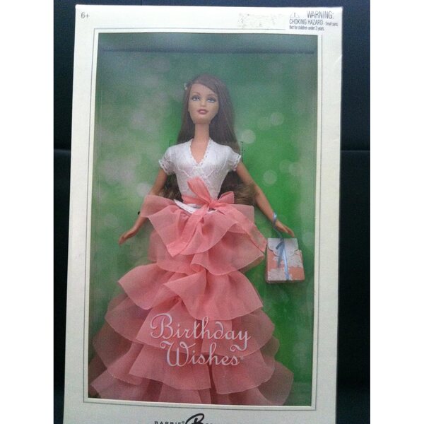 Barbie Birthday Wishes Peach – Kultige Mattel-Puppe, Höhe 35 cm