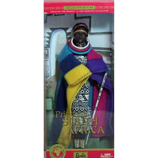 Barbie Princess of South Africa Dolls of The World trägt traditionelles Ndebele-Kleid