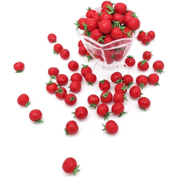 10 Pomodori Miniatura in Resina 1:12 per Casa delle Bambole - Realistici e Dettagliati