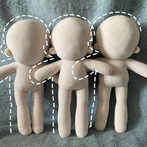 30 cm große Stoffpuppe zum Nähen und Anpassen aus waschbarer PP-Baumwolle