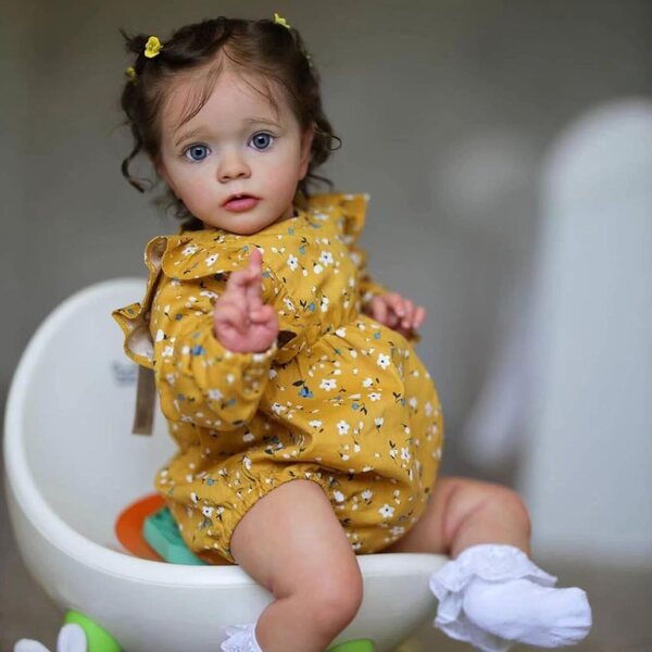 vinyle Reborn Dolls 55 cm, realistische Neugeborenenpuppe aus Vinyl und weicher Baumwolle